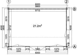 brennan log cabin dimensions