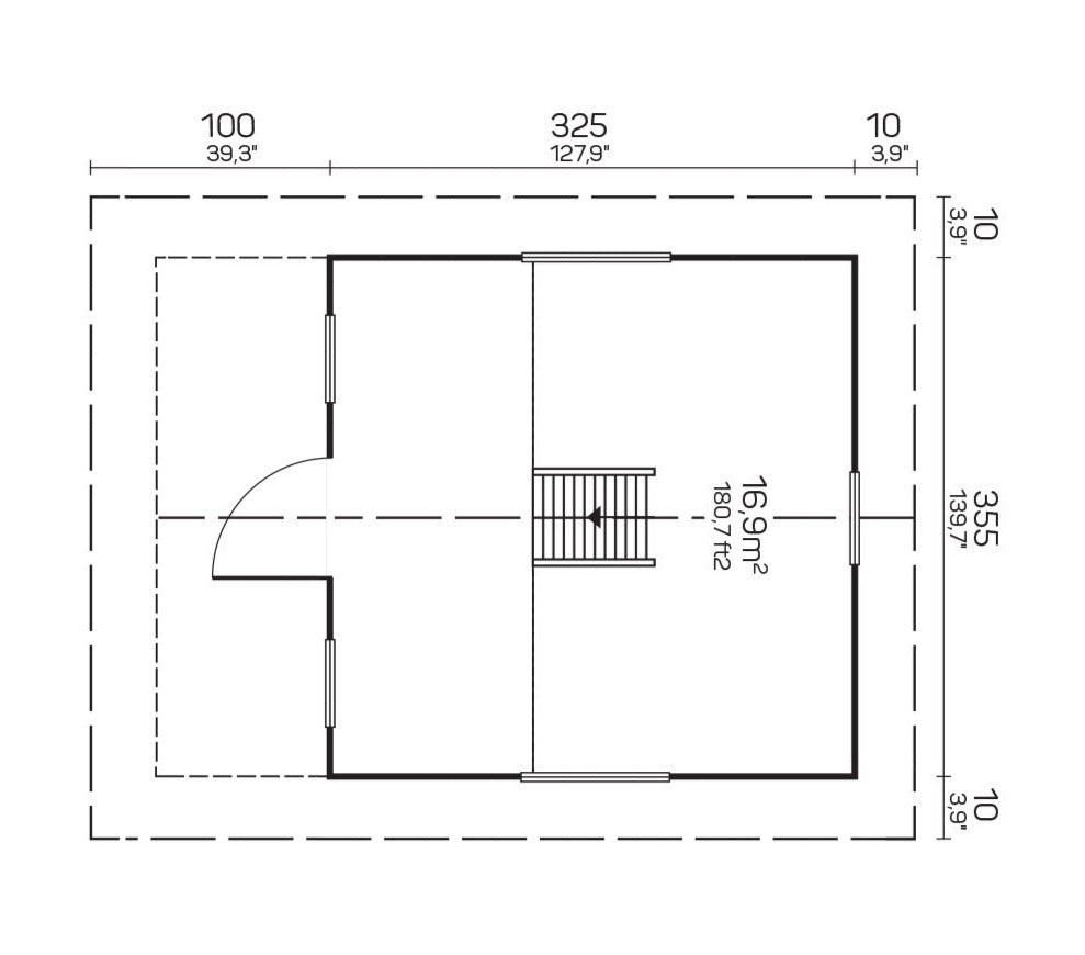 aldeburgh log cabin floor plan