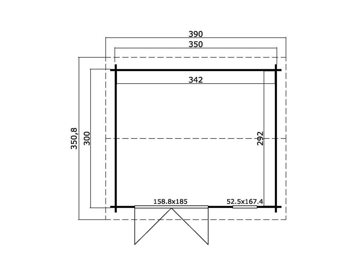 calluna log cabin floor plan