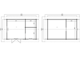 Catnip Log Cabin Floor Plan