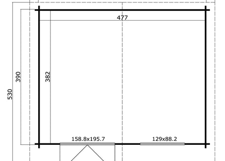 harling log cabin floor plan