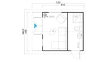 henley log cabin floor plan