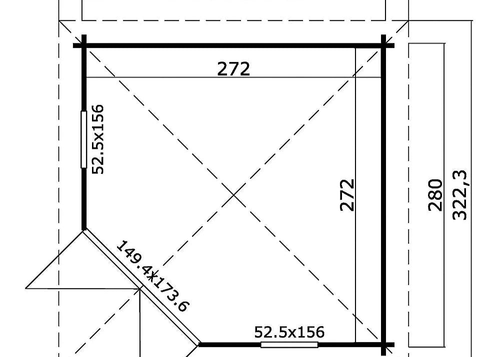 loch log cabin floor plan